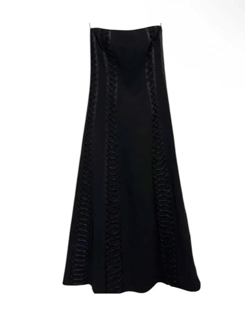 New With Tags SIMKHAI Dennison Dress Strapless Black Midi - Picture 7 of 12